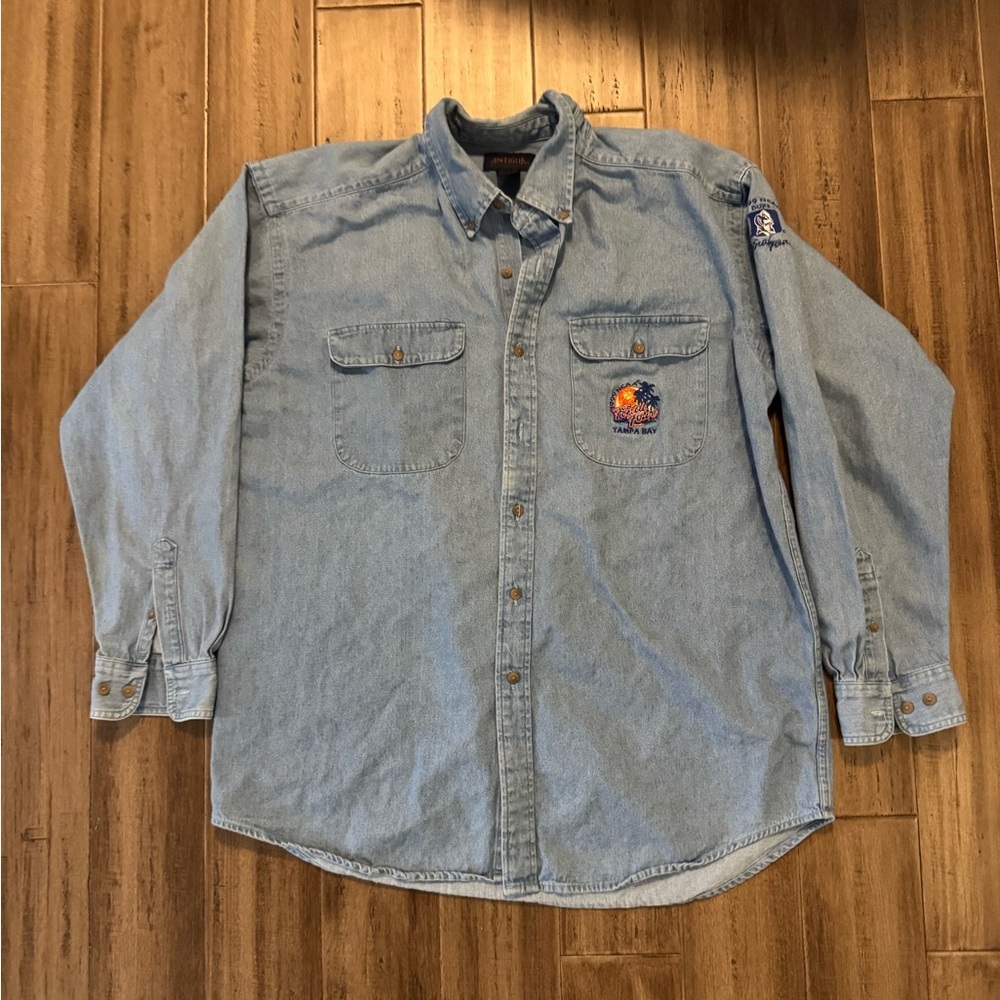 Vintage 1999 Duke Final Four Denim Button Down​